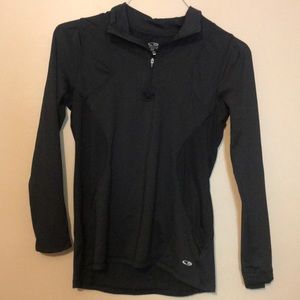 Champion 1/2 zip workout jacket. Black size small